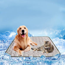 Load image into Gallery viewer, HiFuzzyPet Self Cooling Ice Silk Dog Cooling Mat for Summer

