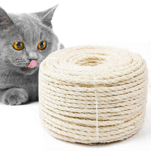Load image into Gallery viewer, HiFuzzyPet Sisal Rope for Cats 328FT, 1/4in Diameter
