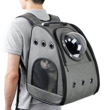 Load image into Gallery viewer, HiFuzzyPet Portable Leather Cat Backpack Carrier with Bubble
