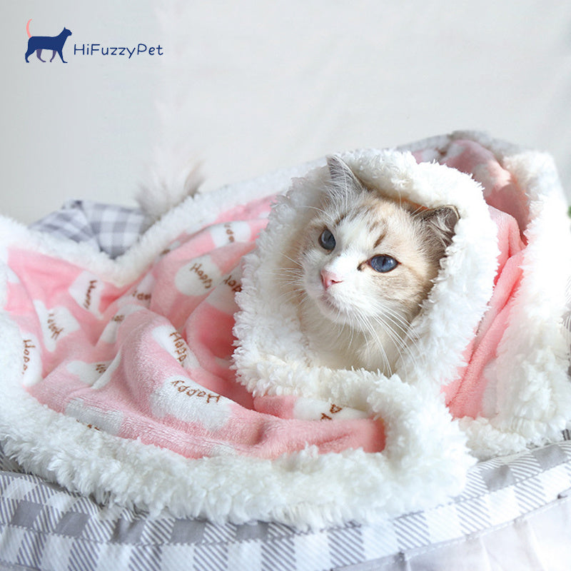 Fluffy hotsell cat blanket