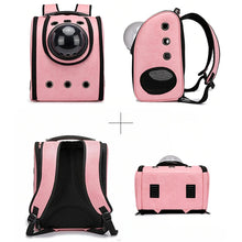 Load image into Gallery viewer, HiFuzzyPet Portable Leather Cat Backpack Carrier with Bubble
