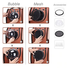 Load image into Gallery viewer, HiFuzzyPet Portable Leather Cat Backpack Carrier with Bubble
