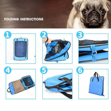 Load image into Gallery viewer, HiFuzzyPet Folding Comfortable Dog Travel Crate
