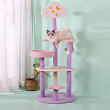 Load image into Gallery viewer, HiFuzzyPet Cat Tree With Scratching Post, Cat Tower For Indoor
